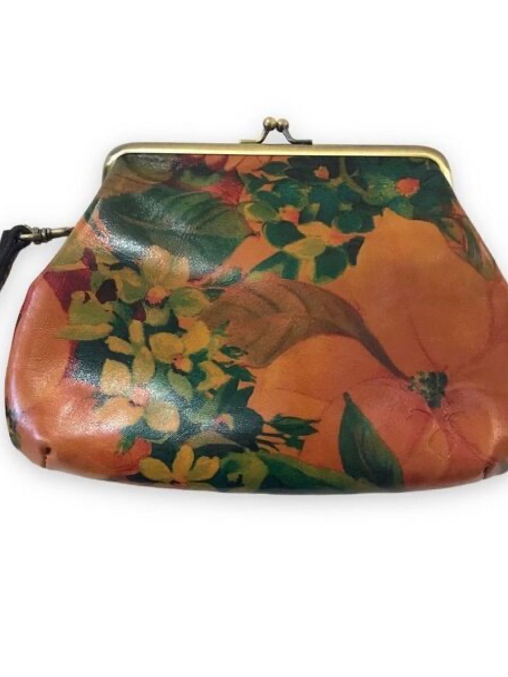 Patricia Nash Leather clutch wristlet bag